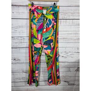 Trina Turk Rainforest Swim Cover up beach pants women's size Large
